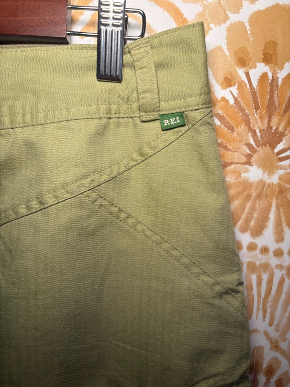 REI Olive Green Cargo Utility Skirts Women's Hiking Travel Outdoor Skirt - Picture 5 of 7